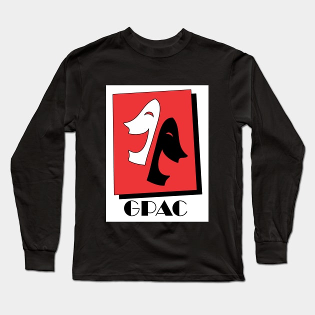 GPAC Logo Black Text Long Sleeve T-Shirt by GPAC Merch